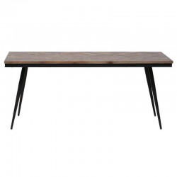 WOOOD Söögilaud Rhombic (must/naturaalne puit)