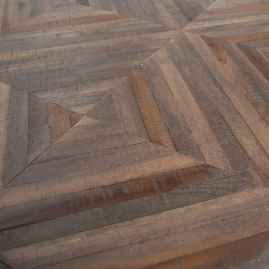 WOOOD Söögilaud Rhombic (must/naturaalne puit)