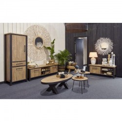 Tv-alus Lovina 126 cm (matt must/puit)