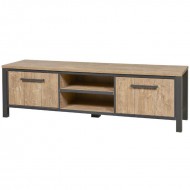 Tv-alus Lovina 183 cm (matt must/puit)