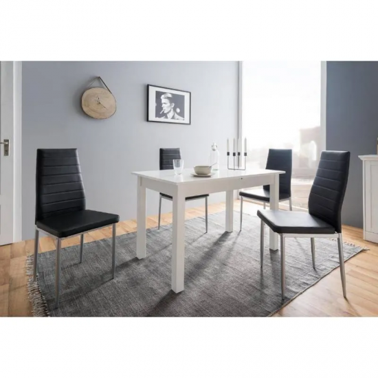 Pikendatav söögilaud Coburg 80-120 cm (valge)