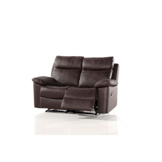 Täisnahast 2-ne recliner diivan (pruun) Täisnahast 2-ne recliner diivan (pruun)