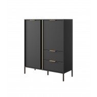 Kummut 103 cm (antratsiit)