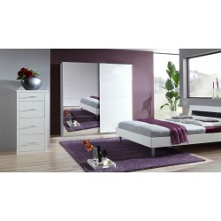 Riidekapp EP 225x236cm (valge/peegel)